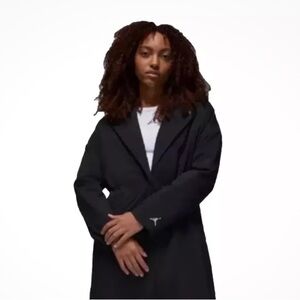 Nike Coat Air Jordan Black Size M long Jacket Trench